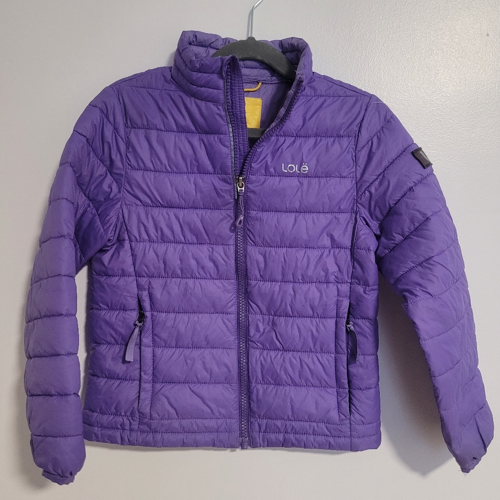 Lole Purple Lightweight Puffer Jacket Size S 6 Years Youth Girl